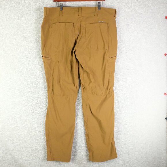 Eddie Buaer First Accent Pants Mens 38X32 Brown Hiking Nylon Lightweight Pockets - Picture 4 of 11